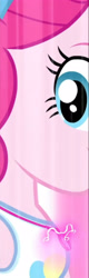 Size: 1316x4094 | Tagged: safe, screencap, pinkie pie, human, equestria girls, equestria girls specials, g4, my little pony equestria girls: better together, my little pony equestria girls: forgotten friendship, clothes, cropped, cutie mark on clothes, female, geode of sugar bombs, high res, jewelry, magical geodes, necklace, smiling, solo, tank top, transformation