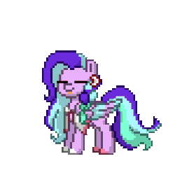Size: 320x320 | Tagged: safe, artist:thebadbadger, oc, oc only, oc:pheebs, pegasus, pony, animated, shook, simple background, solo, transparent background