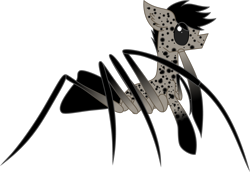Size: 2954x2030 | Tagged: safe, artist:emc-blingds, oc, oc only, monster pony, original species, pony, spiderpony, high res, male, simple background, solo, transparent background
