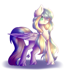 Size: 2358x2543 | Tagged: safe, artist:prettyshinegp, oc, oc only, pegasus, pony, chest fluff, cloven hooves, eye clipping through hair, high res, pegasus oc, signature, simple background, solo, transparent background, unshorn fetlocks, wings