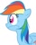 Size: 283x350 | Tagged: safe, artist:ponywarlord777, rainbow dash, pegasus, pony, g4, simple background, solo, white background