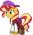 Size: 720x766 | Tagged: safe, artist:bugssonicx, edit, sunset shimmer, pony, unicorn, equestria girls, equestria girls specials, g4, my little pony equestria girls: movie magic, bandana, boots, female, hat, mare, pirate, shoes, simple background, smiling, solo, transparent background