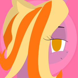 Size: 8192x8192 | Tagged: safe, artist:knife smile, oc, oc:sunny cove ice lake, pony, unicorn, g4, bedroom eyes, bust, female, pink background, solo