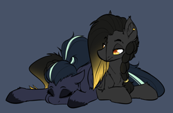 Size: 3348x2196 | Tagged: safe, artist:witchtaunter, oc, oc only, oc:arkessa, oc:eldin, pegasus, pony, high res, sleeping