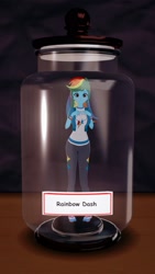 Size: 1080x1920 | Tagged: safe, artist:hornydogo, human, equestria girls, g4, 3d, jar, koikatsu, lewd container meme