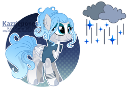 Size: 1024x717 | Tagged: safe, artist:kazziepones, oc, oc only, oc:rainy daze, pegasus, pony, female, mare, simple background, solo, transparent background