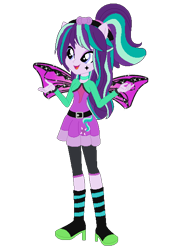 Size: 432x620 | Tagged: safe, artist:selenaede, artist:thefandomizer316, artist:user15432, starlight glimmer, fairy, human, equestria girls, g4, alternate hairstyle, barely eqg related, base used, belt, boots, bow, clothes, costume, crossover, cutie mark on clothes, fairy wings, fairyized, halloween, halloween costume, hallowinx, headband, high heel boots, high heels, long hair, open mouth, ponied up, ponytail, purple dress, purple wings, shoes, simple background, smiling, solo, sparkly wings, transparent background, wings, winx, winx club, winxified