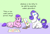 Size: 1342x911 | Tagged: safe, artist:carpdime, rarity, oc, earth pony, fluffy pony, pony, series:little avocado, g4, cross stitch, crossover, earth pony rarity, failure, fluffy pony original art, race swap