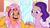 Size: 3410x1920 | Tagged: safe, screencap, pipp petals, sunny starscout, earth pony, pegasus, pony, g5, my little pony: tell your tale, pony partay, spoiler:g5, spoiler:my little pony: tell your tale, spoiler:tyts01e25, duo, duo female, female, high res, mane stripe sunny, mare, open mouth, open smile, smiling, wingding eyes, youtube link