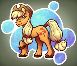 Size: 3000x2550 | Tagged: safe, artist:basketcaseyart, applejack, earth pony, pony, g4, applejack's hat, cowboy hat, female, hat, high res, mare, raised hoof, solo