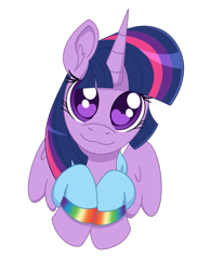 Size: 977x1254 | Tagged: safe, artist:dyonys, derpibooru exclusive, twilight sparkle, alicorn, pony, g4, :3, big eyes, clothes, cute, female, heart, heart eyes, hoodie, implied lesbian, implied shipping, implied twidash, lesbian, looking at you, mare, shipping, simple background, solo, transparent background, twiabetes, twilight sparkle (alicorn), wingding eyes