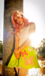 Size: 1292x2160 | Tagged: safe, artist:mauscosplay, fluttershy, human, equestria girls, g4, clothes, cosplay, costume, irl, irl human, photo, solo