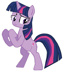 Size: 1280x1451 | Tagged: safe, artist:benpictures1, part of a set, twilight sparkle, pony, unicorn, dragon quest, g4, bipedal, cute, female, fighting stance, inkscape, simple background, solo, transparent background, twiabetes, unicorn twilight, vector