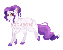 Size: 2900x2300 | Tagged: safe, artist:gigason, oc, oc:saccharine sequin, earth pony, pony, female, high res, magical lesbian spawn, mare, obtrusive watermark, offspring, parent:pinkie pie, parent:rarity, parents:raripie, simple background, solo, transparent background, watermark