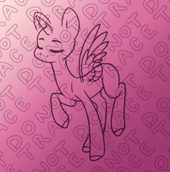 Size: 797x811 | Tagged: safe, artist:purplegrim40, oc, oc only, alicorn, pony, alicorn oc, base, eyes closed, horn, lineart, pay to use, raised hoof, solo, wings