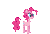 Size: 164x112 | Tagged: safe, artist:deathpwny, pinkie pie, earth pony, pony, g4, animated, desktop ponies, female, gif, mare, party cannon, pixel art, simple background, solo, sprite, transparent background