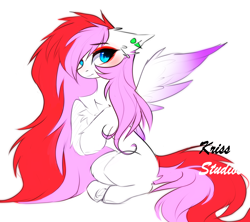 Size: 2396x2124 | Tagged: safe, artist:krissstudios, oc, oc:mizhore, pegasus, pony, chest fluff, female, high res, hooves together, mare, pegasus oc, simple background, solo, white background