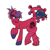 Size: 1280x1280 | Tagged: safe, oc, oc only, oc:leonastar, oc:leostar, earth pony, alternate color palette, augmented tail, earth pony oc, hybrid oc, rule 63, simple background, solo, unavailable artist, white background