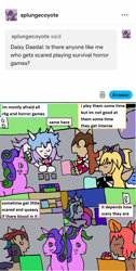 Size: 1125x2241 | Tagged: safe, artist:ask-luciavampire, oc, changeling, earth pony, pegasus, pony, unicorn, werewolf, ask, tumblr