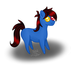 Size: 1085x1078 | Tagged: safe, artist:loopina, oc, oc only, oc:feather blue, earth pony, pony, chibi, earth pony oc, figurine, giveaway, simple background, solo, transparent background