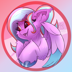 Size: 2500x2500 | Tagged: safe, artist:starcasteclipse, oc, oc only, oc:star beats, pegasus, pony, bust, cloven hooves, colored hooves, ear fluff, female, fluffy, high res, leg fluff, mare, neck fluff, open mouth, pegasus oc, shading, signature, simple background, sketch, solo, wings