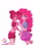 Size: 3000x4000 | Tagged: safe, artist:araigummy, pinkie pie, gem (race), human, equestria girls, g4, crossover, default spinel, duo, duo female, female, gem, holding hands, looking at you, pink, simple background, spinel, spinel (steven universe), spoilers for another series, steven universe, steven universe: the movie, white background