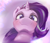 Size: 1918x1668 | Tagged: safe, artist:kurogewapony, starlight glimmer, alicorn, pony, g4, abstract background, blushing, female, looking at you, looking down, looking down at you, low angle, mare, smiling, smiling at you, solo