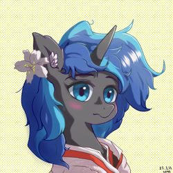 Size: 1024x1024 | Tagged: safe, artist:red river, oc, oc only, pony, unicorn, bust