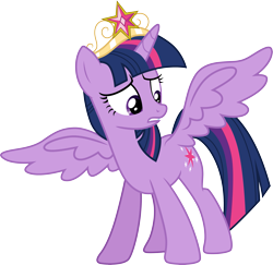 Size: 3083x3000 | Tagged: safe, artist:cloudy glow, twilight sparkle, alicorn, pony, equestria girls, g4, my little pony equestria girls, .ai available, big crown thingy, element of magic, high res, jewelry, regalia, simple background, solo, transparent background, twilight sparkle (alicorn), vector