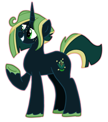 Size: 1770x2000 | Tagged: safe, artist:queertrixie, derpibooru exclusive, oc, oc only, oc:bay leaf, pony, unicorn, female, horn, mare, outline, raised hoof, simple background, solo, transparent background, unicorn oc, unshorn fetlocks
