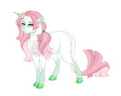 Size: 2900x2300 | Tagged: safe, artist:gigason, oc, oc:meadow sweet, pony, unicorn, cloven hooves, female, high res, horn, leonine tail, mare, offspring, parent:rarity, simple background, solo, tail, transparent background, unicorn oc
