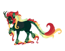 Size: 3600x2800 | Tagged: safe, artist:gigason, oc, oc only, oc:heliconia, bicorn, pony, unicorn, curved horn, eyebrows, female, high res, horn, looking at you, mare, multiple horns, raised hoof, simple background, smiling, smiling at you, solo, transparent background, unicorn oc