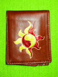 Size: 1600x2134 | Tagged: safe, artist:malte279, sunset shimmer, g4, craft, cutie mark, heat activated foil, irl, photo, wallet