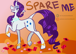 Size: 2274x1620 | Tagged: safe, artist:liechisenshi, rarity, pony, unicorn, g4, butt, fanart, plot, princewhateverer, slender, solo, thin