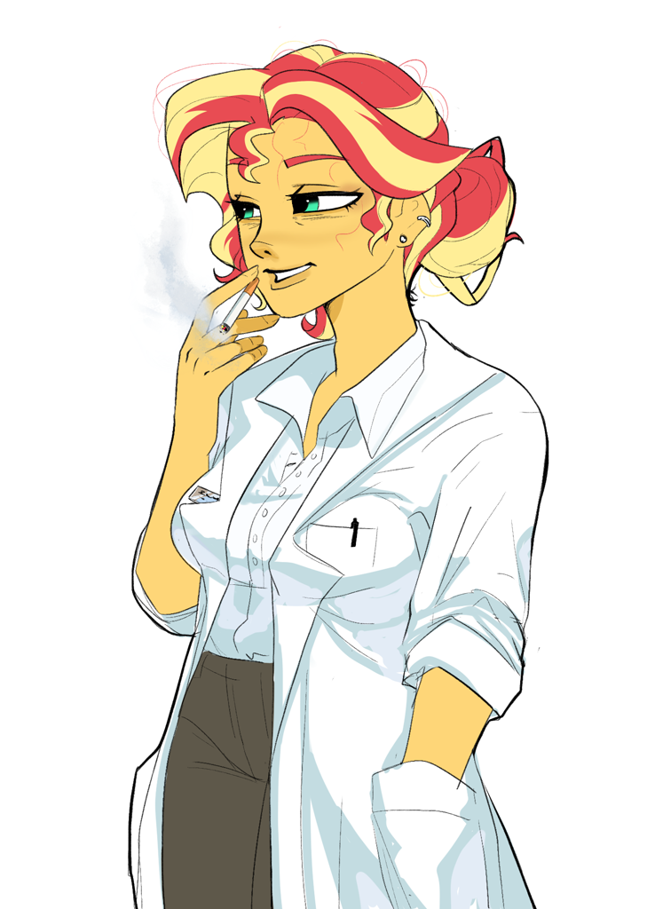 Safe Artist Aztrial Sunset Shimmer Human Equestria Girls