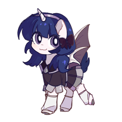 Size: 1000x1000 | Tagged: artist needed, safe, oc, oc only, alicorn, bat pony, bat pony alicorn, pony, 2023 community collab, derpibooru community collaboration, bat wings, horn, simple background, solo, transparent background, wings