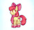 Size: 650x573 | Tagged: safe, artist:felicitea, apple bloom, earth pony, pony, g4, apple bloom's bow, boots, bow, clothes, female, filly, foal, hair bow, scarf, shoes, simple background, smiling, solo, white background