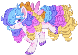 Size: 1280x896 | Tagged: safe, artist:twilightpriincess, oc, oc only, oc:daisy dreams, pegasus, pony, base used, bow, deviantart watermark, female, hair bow, mare, obtrusive watermark, pegasus oc, simple background, solo, tail, tail bow, transparent background, watermark