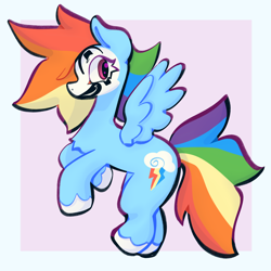 Size: 2048x2048 | Tagged: safe, artist:shrimpgumbie, rainbow dash, pegasus, pony, g4, face paint, female, high res, insane clown posse, juggalo, looking at you, mare, simple background, solo, spread wings, wings