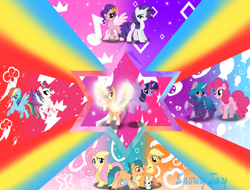Size: 4133x3144 | Tagged: safe, artist:snowflakefrostyt, angel bunny, applejack, fluttershy, hitch trailblazer, izzy moonbow, pinkie pie, pipp petals, rainbow dash, rarity, sunny starscout, twilight sparkle, zipp storm, alicorn, earth pony, pegasus, pony, unicorn, g4, g5, female, g5 to g4, generation leap, grin, high res, hitch and his 2nd heroine, hitch and his heroine, izzy and her heroine, looking at each other, looking at someone, male, mane five, mane six, mare, open mouth, open smile, pipp and her heroine, race swap, smiling, smiling at each other, stallion, sunny and her heroine, sunnycorn, twilight sparkle (alicorn), zipp and her heroine