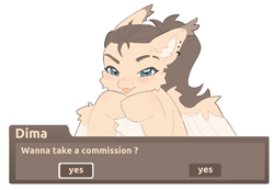 Size: 5058x3496 | Tagged: safe, artist:pandachenn, oc, oc only, oc:dima, pegasus, pony, :p, advertisement, commission, commission info, commission open, eyebrow slit, eyebrows, fluffy, pegasus oc, simple background, solo, tongue out, white background