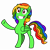 Size: 3500x3500 | Tagged: safe, artist:funny jo, oc, oc only, oc:ceezie, pegasus, pony, eyelashes, female, grin, high res, mare, pegasus oc, raised hoof, simple background, smiling, solo, transparent background, wings