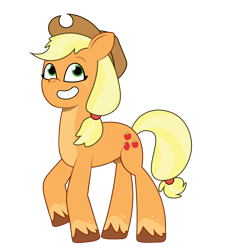 Size: 1200x1200 | Tagged: safe, artist:prixy05, applejack, earth pony, pony, g4, g5, my little pony: tell your tale, applejack's hat, cowboy hat, female, g4 to g5, generation leap, hat, mare, simple background, solo, transparent background, unshorn fetlocks, vector