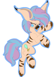 Size: 1280x1789 | Tagged: safe, artist:brybrychan, oc, oc only, earth pony, pony, :p, ear fluff, earth pony oc, eyes closed, interspecies offspring, offspring, parent:pinkie pie, parents:canon x oc, simple background, slender, solo, thin, tongue out, transparent background, unshorn fetlocks