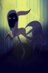 Size: 936x1405 | Tagged: safe, artist:brybrychan, oc, oc only, earth pony, pony, alternate, earth pony oc, nightmare fuel, raised hoof, the mandela catalogue, thin legs