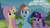 Size: 1280x720 | Tagged: safe, edit, edited screencap, editor:quoterific, screencap, fluttershy, rainbow dash, twilight sparkle, alicorn, pegasus, pony, g4, my little pony: friendship is magic, testing testing 1-2-3, confused, female, frown, looking at someone, mare, raised hoof, squishy cheeks, trio, trio female, twilight sparkle (alicorn)