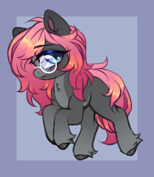 Size: 828x954 | Tagged: safe, artist:_spacemonkeyz_, oc, oc only, oc:soulful mirror, earth pony, pony, earth pony oc, glasses, solo