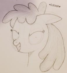 Size: 1176x1278 | Tagged: safe, artist:raritymylove, rainbowshine, pony, g4, bust, cute, portrait, smiling, squee, traditional art
