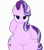 Size: 5600x6435 | Tagged: safe, alternate version, artist:marevectorsmv, starlight glimmer, pony, unicorn, g4, absurd resolution, belly, bipedal, both cutie marks, bottom heavy, butt, chubby, cute, female, glimmer glutes, glimmerbetes, hoof on hip, large butt, lidded eyes, looking at you, mare, plot, plump, simple background, smiling, solo, the ass was fat, transparent background, vector, wide hips