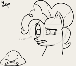 Size: 1459x1262 | Tagged: safe, artist:lucytwostickz, pinkie pie, earth pony, pony, g4, female, mare, solo